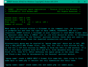 XPREP提示Cannot open reflection data file