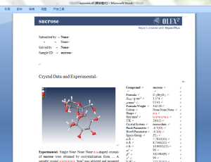 Olex2中ReportPlus配置及添加引文